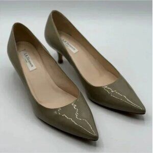 LK Bennett Women's Audrey Pointed-toe Patent Leather Court Shoes Size 40